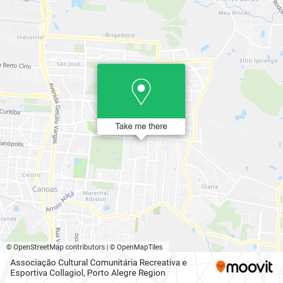 Associação Cultural Comunitária Recreativa e Esportiva Collagiol map