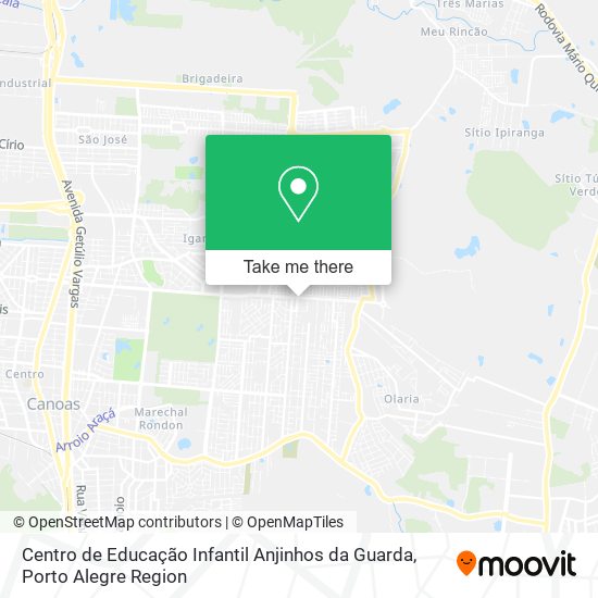 Mapa Centro de Educação Infantil Anjinhos da Guarda