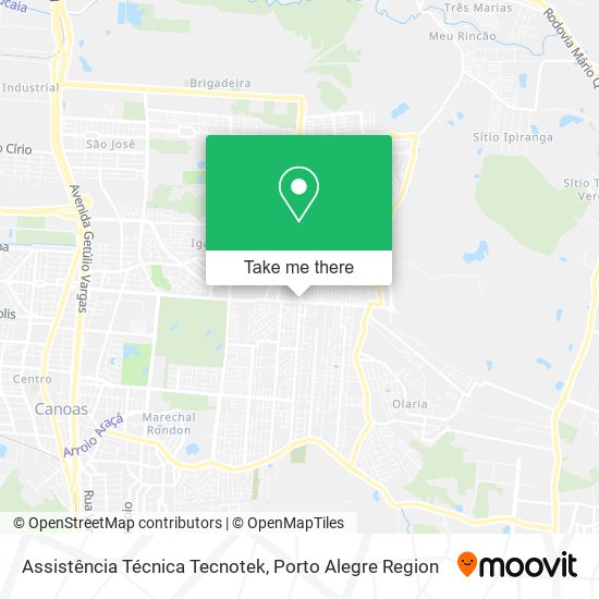 Mapa Assistência Técnica Tecnotek