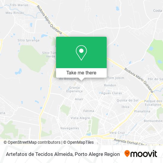 Artefatos de Tecidos Almeida map