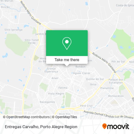 Entregas Carvalho map