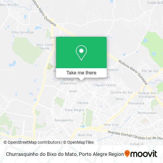 Mapa Churrasquinho do Bixo do Mato