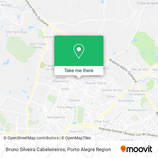 Mapa Bruno Silveira Cabeleireiros