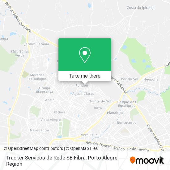 Mapa Tracker Servicos de Rede SE Fibra