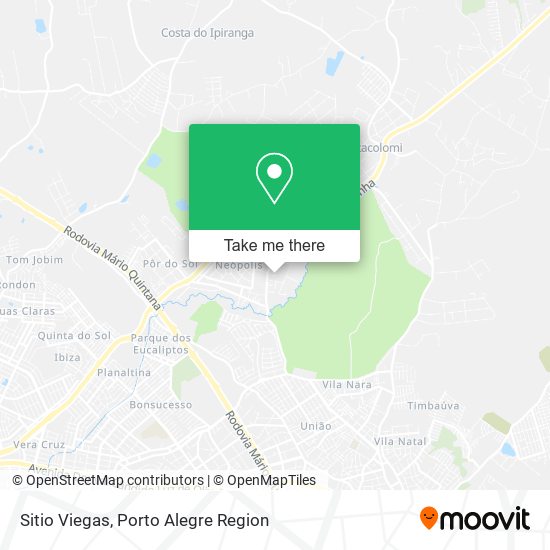 Sitio Viegas map