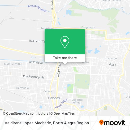 Valdirene Lopes Machado map