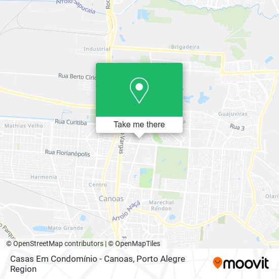 Mapa Casas Em Condomínio - Canoas