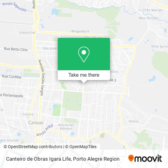 Canteiro de Obras Igara Life map
