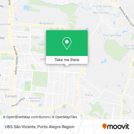 Mapa UBS São Vicente
