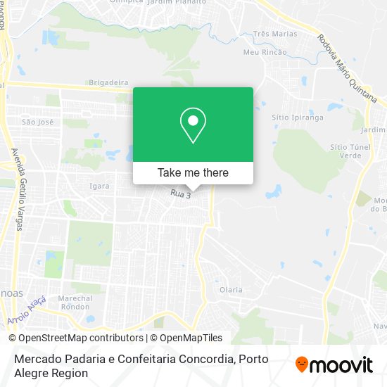Mapa Mercado Padaria e Confeitaria Concordia