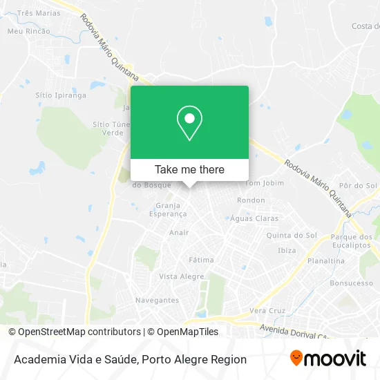 Academia Vida e Saúde map