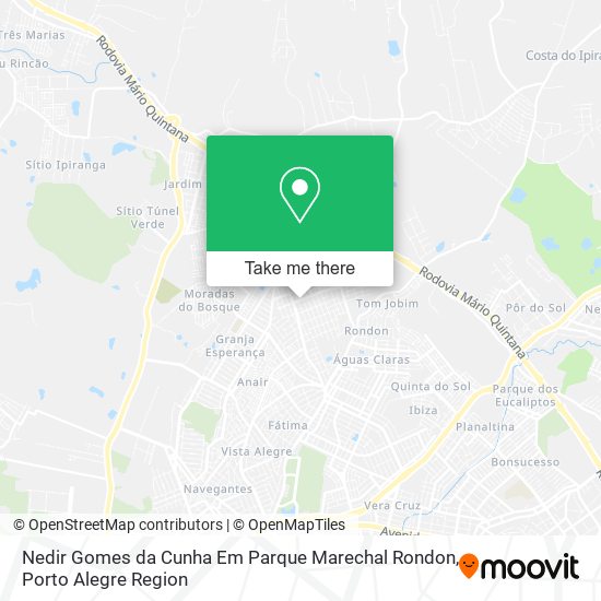 Mapa Nedir Gomes da Cunha Em Parque Marechal Rondon