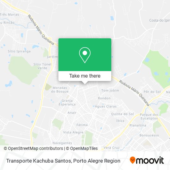 Transporte Kachuba Santos map