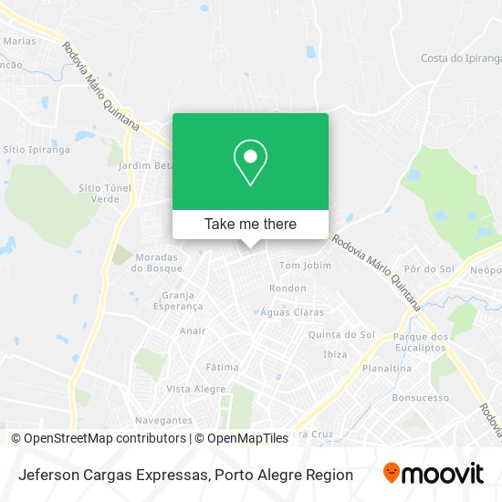 Jeferson Cargas Expressas map