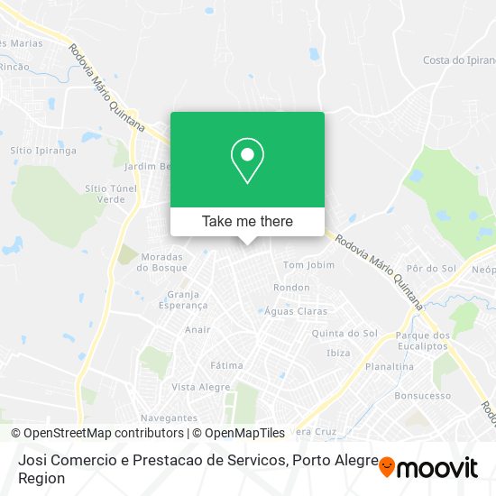 Mapa Josi Comercio e Prestacao de Servicos