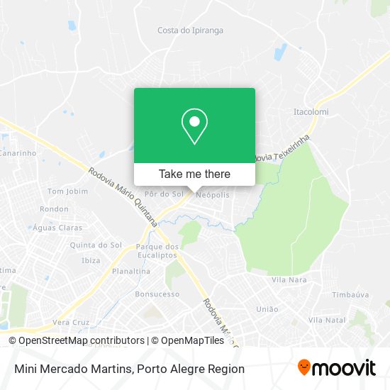 Mapa Mini Mercado Martins