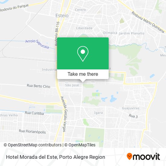 Hotel Morada del Este map