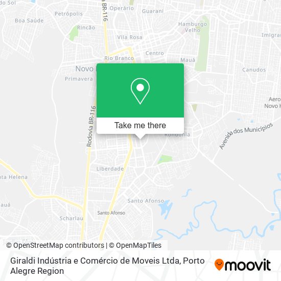 Giraldi Indústria e Comércio de Moveis Ltda map