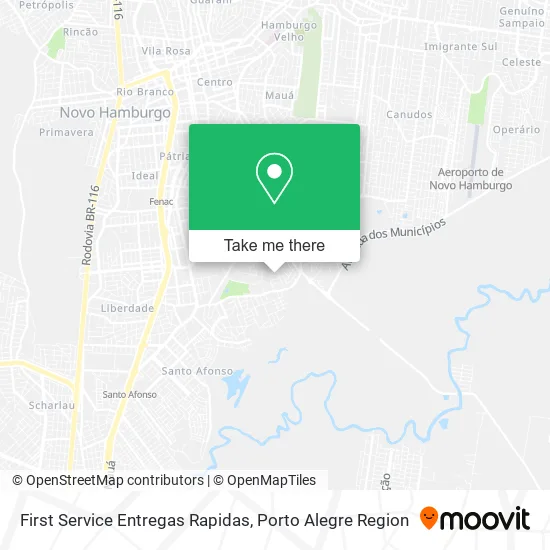 First Service Entregas Rapidas map