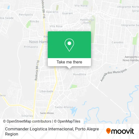 Commander Logística Internacional map