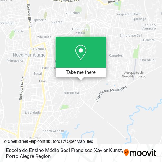 Escola de Ensino Médio Sesi Francisco Xavier Kunst map