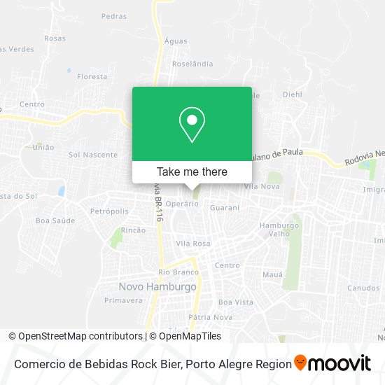 Comercio de Bebidas Rock Bier map