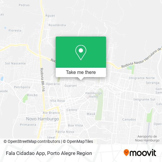Fala Cidadao App map