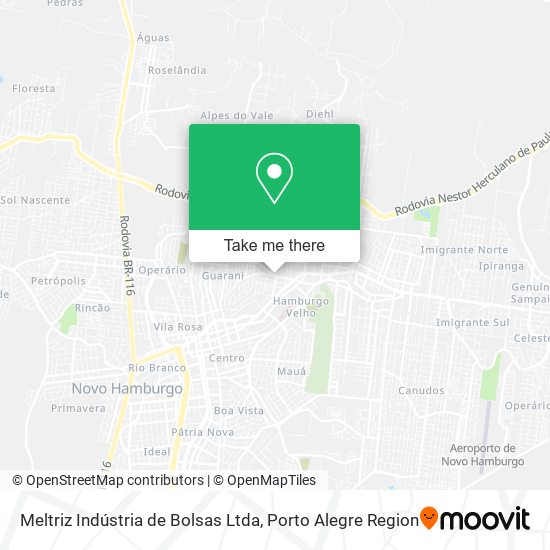 Meltriz Indústria de Bolsas Ltda map