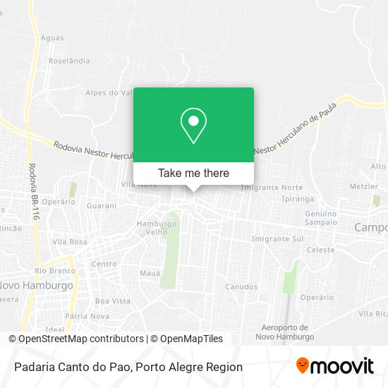 Padaria Canto do Pao map