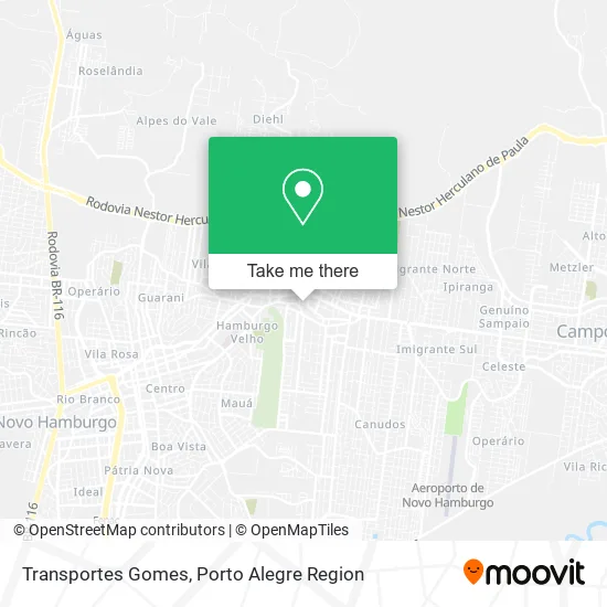 Transportes Gomes map
