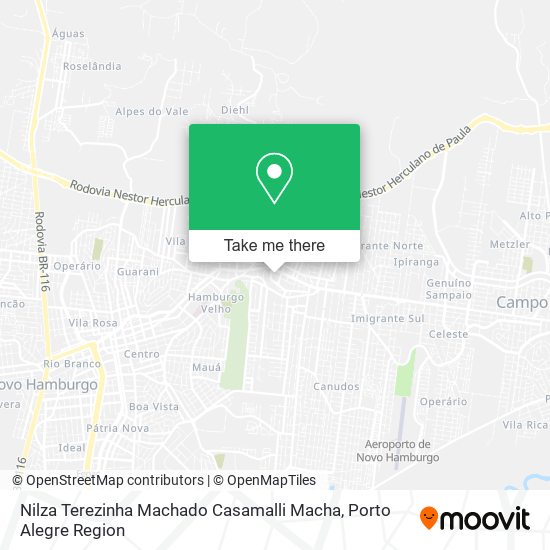 Nilza Terezinha Machado Casamalli Macha map