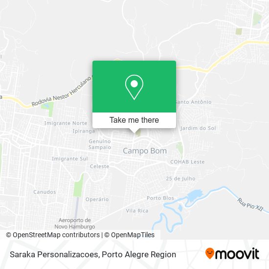 Saraka Personalizacoes map