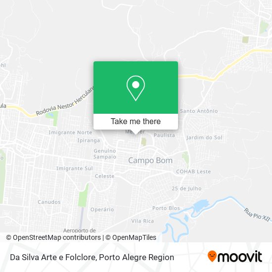 Da Silva Arte e Folclore map