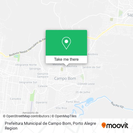 Prefeitura Municipal de Campo Bom map