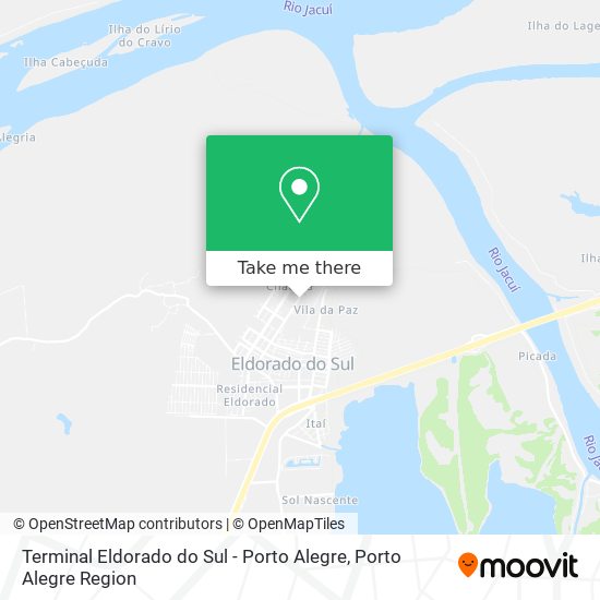 Terminal Eldorado do Sul - Porto Alegre map