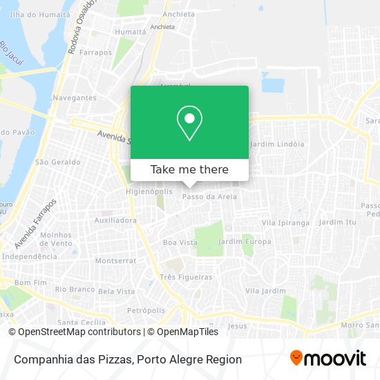 Companhia das Pizzas map
