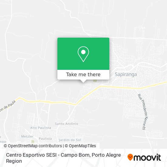 Centro Esportivo SESI - Campo Bom map