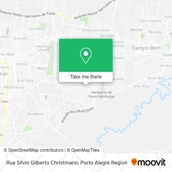 Rua Sílvio Gilberto Christmann map