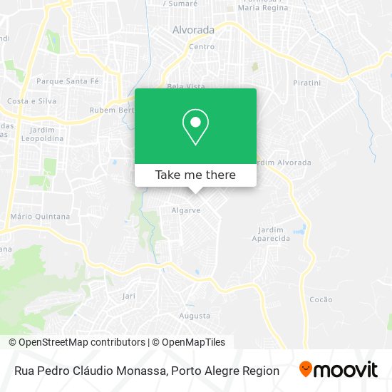 Rua Pedro Cláudio Monassa map