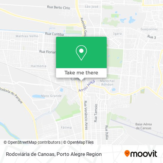 Mapa Rodoviária de Canoas