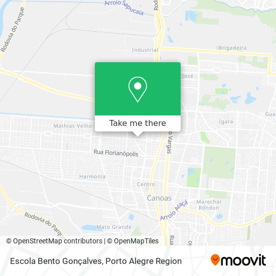 Mapa Escola Bento Gonçalves