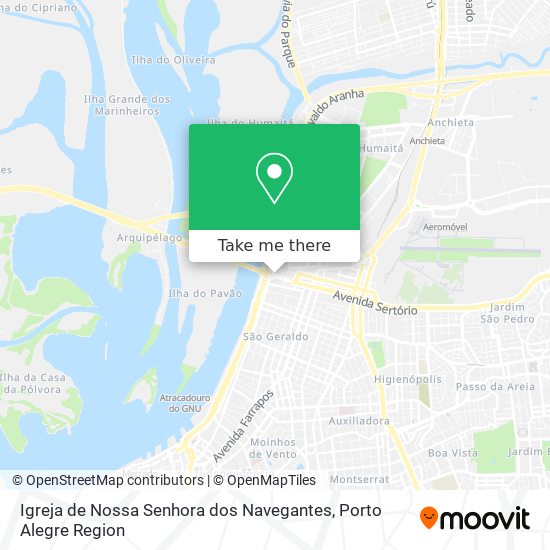 Igreja de Nossa Senhora dos Navegantes map