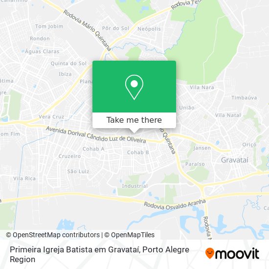 Primeira Igreja Batista em Gravataí map