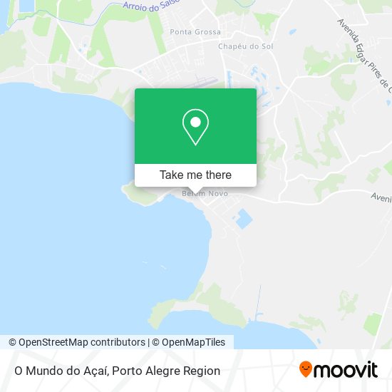 O Mundo do Açaí map