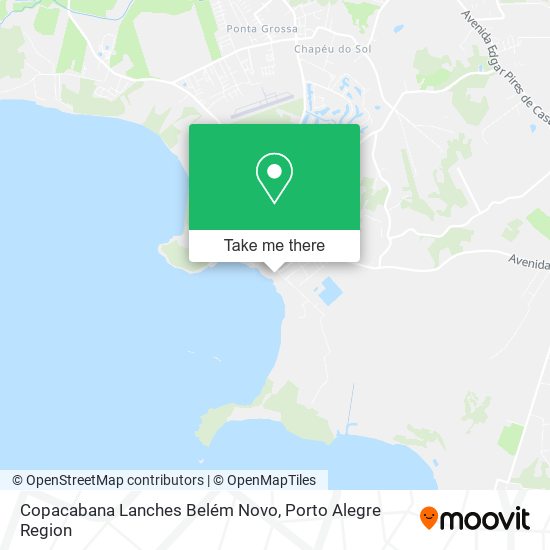 Copacabana Lanches Belém Novo map