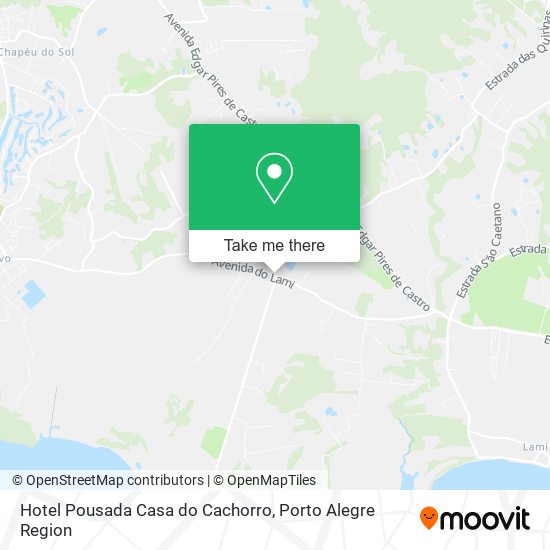 Hotel Pousada Casa do Cachorro map