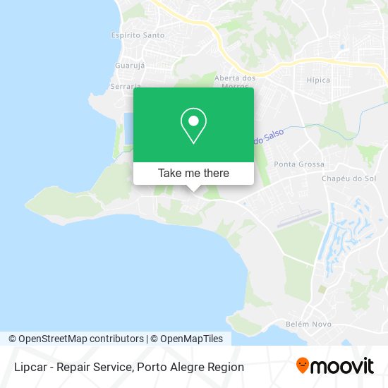 Lipcar - Repair Service map