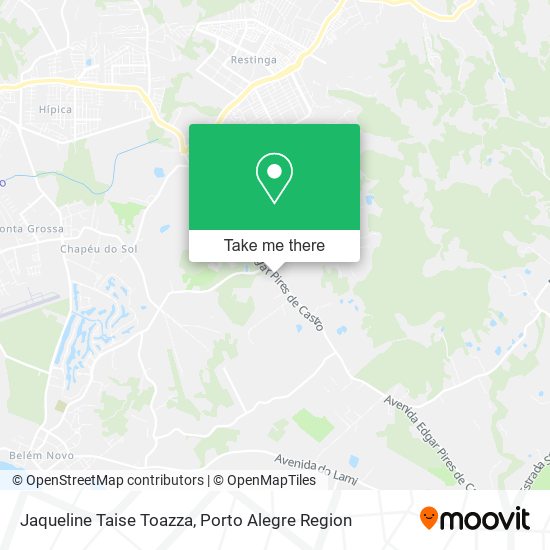 Jaqueline Taise Toazza map
