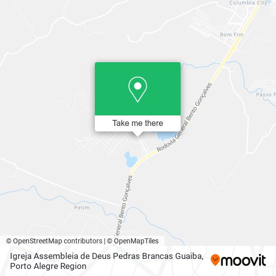 Igreja Assembleia de Deus Pedras Brancas Guaiba map