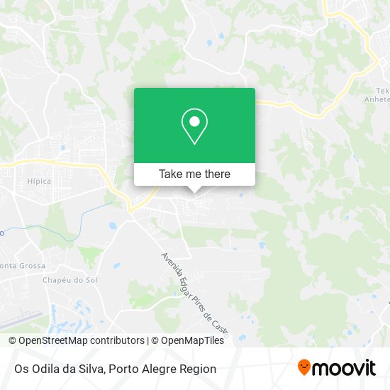 Os Odila da Silva map